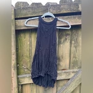 Pacsun Flowy Black Tank with Lace Details